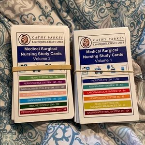 Cathy parkes levelup RN flashcards- Med Surg